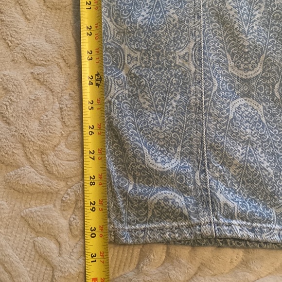 We The Free Wide by Free People Leg Denim Paisley Overalls - Picture 10 of 11